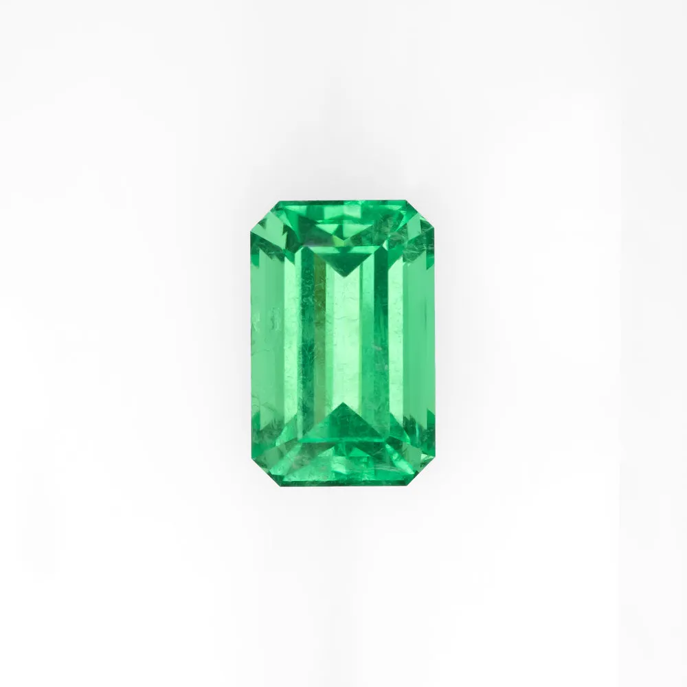 1.21ct EMERALD LOOSE STONE GIA CERTIFIED NO OIL EMERALD CUT NATURAL UNTREATED