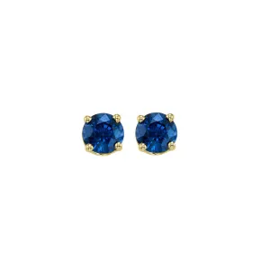 14Kt Yellow Gold Sapphire 7/8Ctw Earring