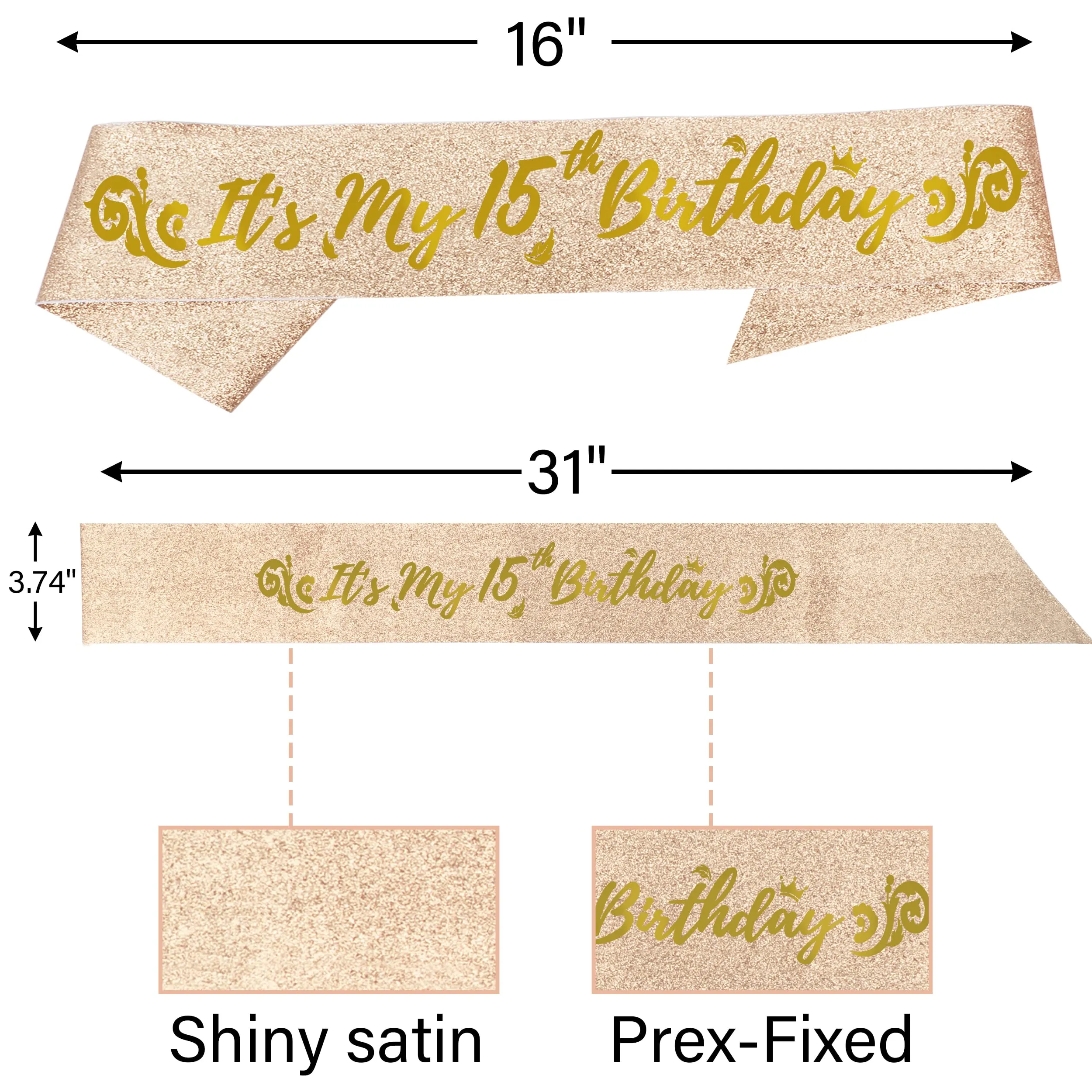 15th Birthday,15th Birthday Gifts for Girls, 15th Birthday Decorations for Girls, 15th