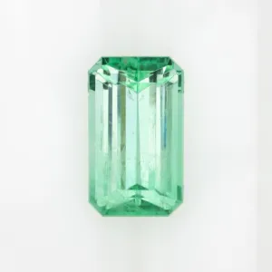 2.22ct EMERALD LOOSE STONE LONG EMERALD CUT NATURAL LOOSE GEMSTONE PASTEL GREEN