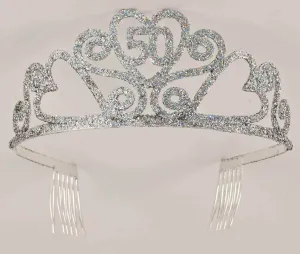 50th Birthday Glitter Tiara
