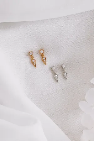 Adelina - Sterling Silver Stud Earrings