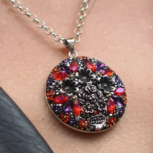 Allegra Catrina Ruby Disc Pendant