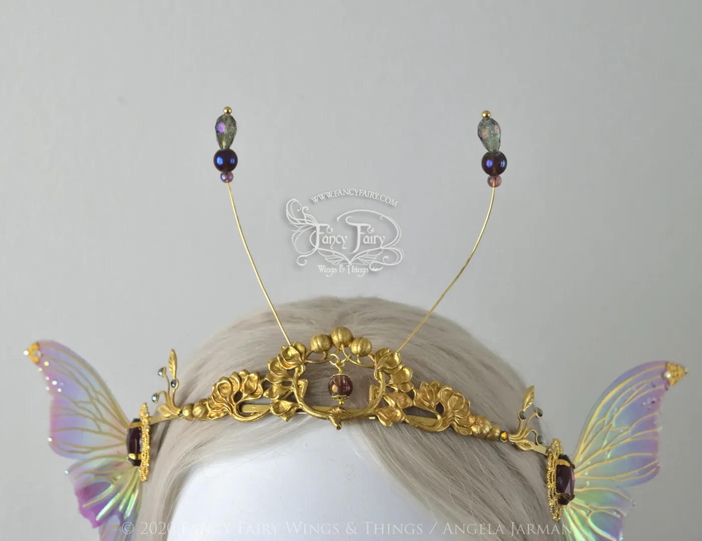 'Aphrodite' Rainbow Fairy Tiara in Brass
