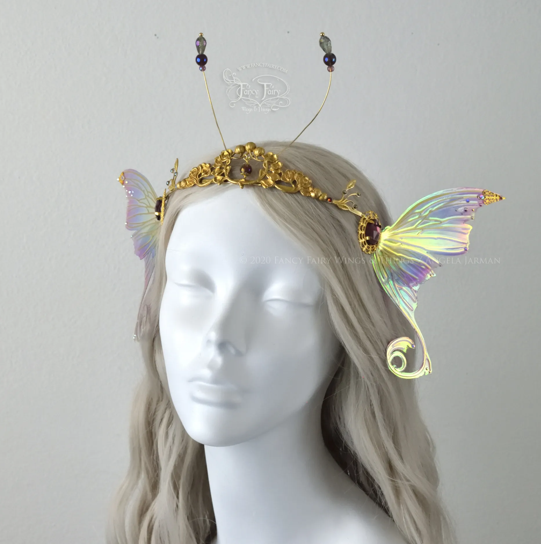 'Aphrodite' Rainbow Fairy Tiara in Brass