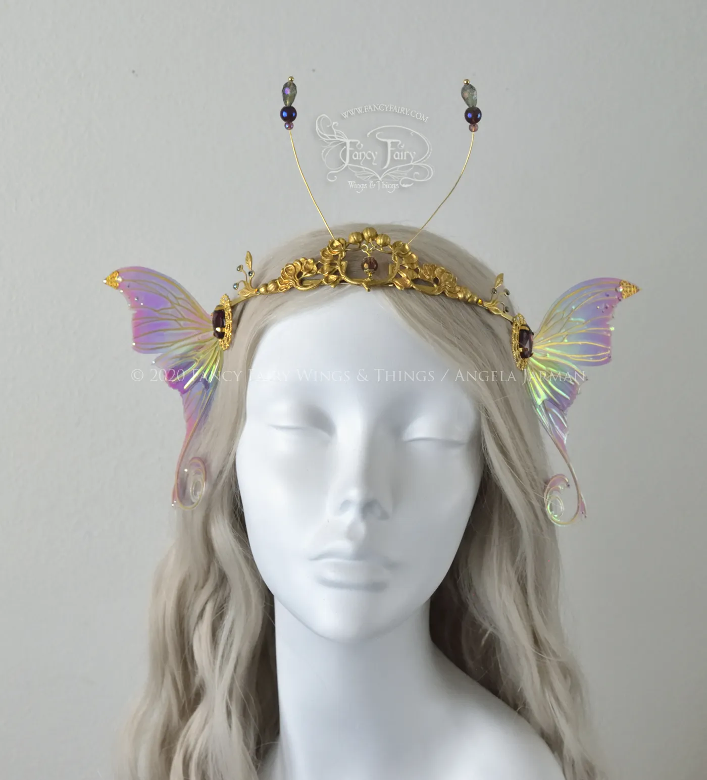 'Aphrodite' Rainbow Fairy Tiara in Brass