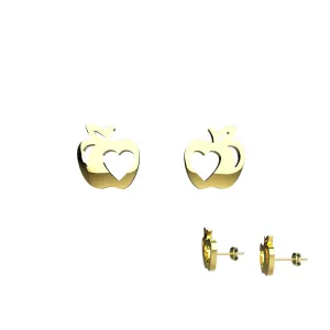 Apple Fruit Stud Ear Jewelry