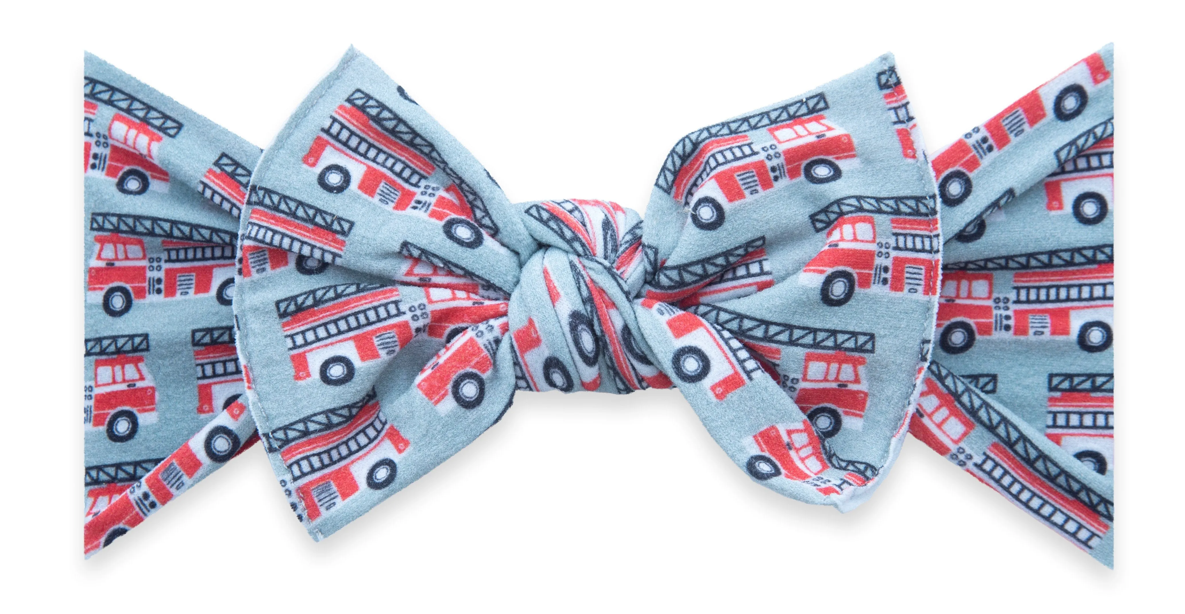 Baby Bling Firetrucks Printed Knot Headband
