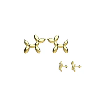 Balloon Dog Stud Earrings