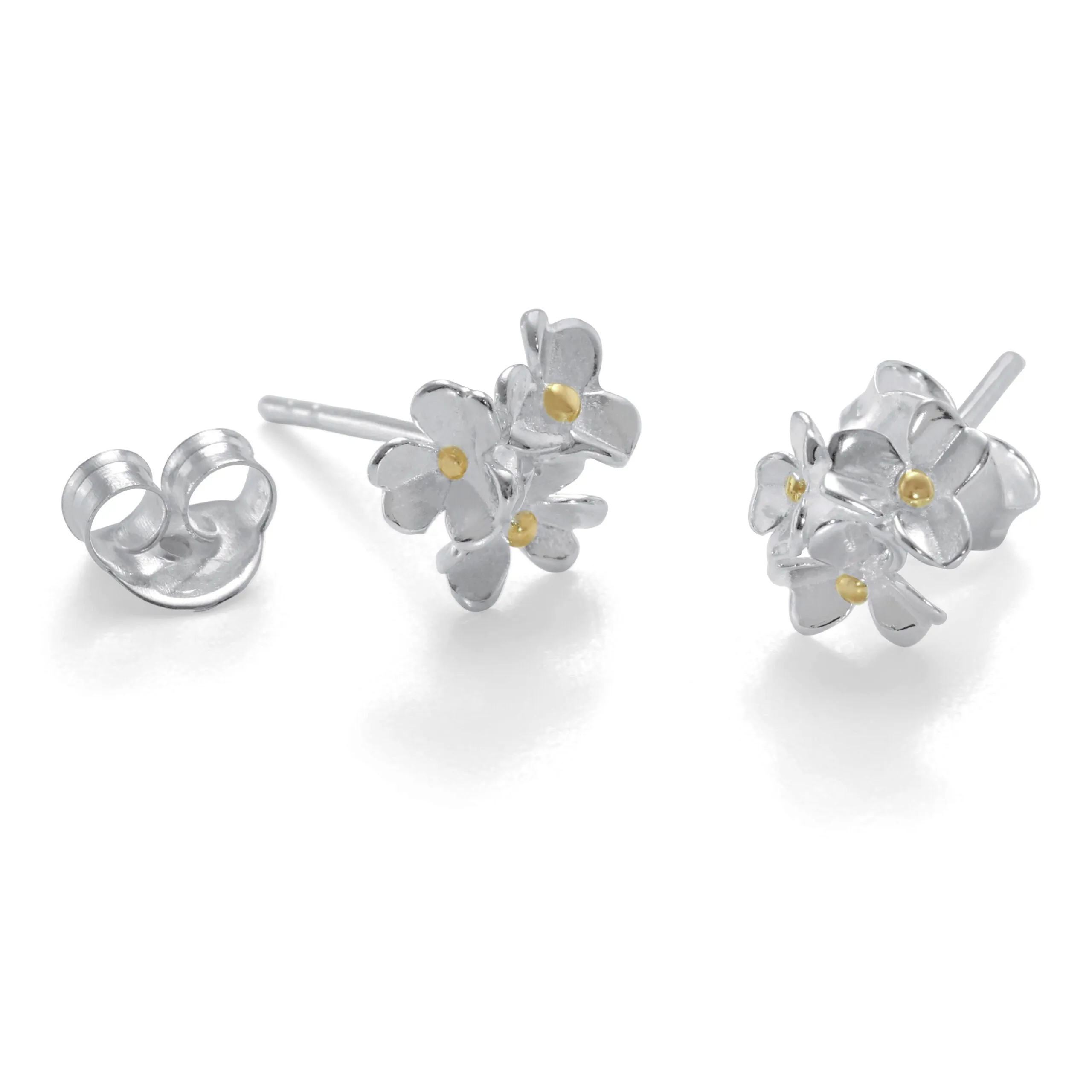 Banyan 3 Flower Stud Earrings