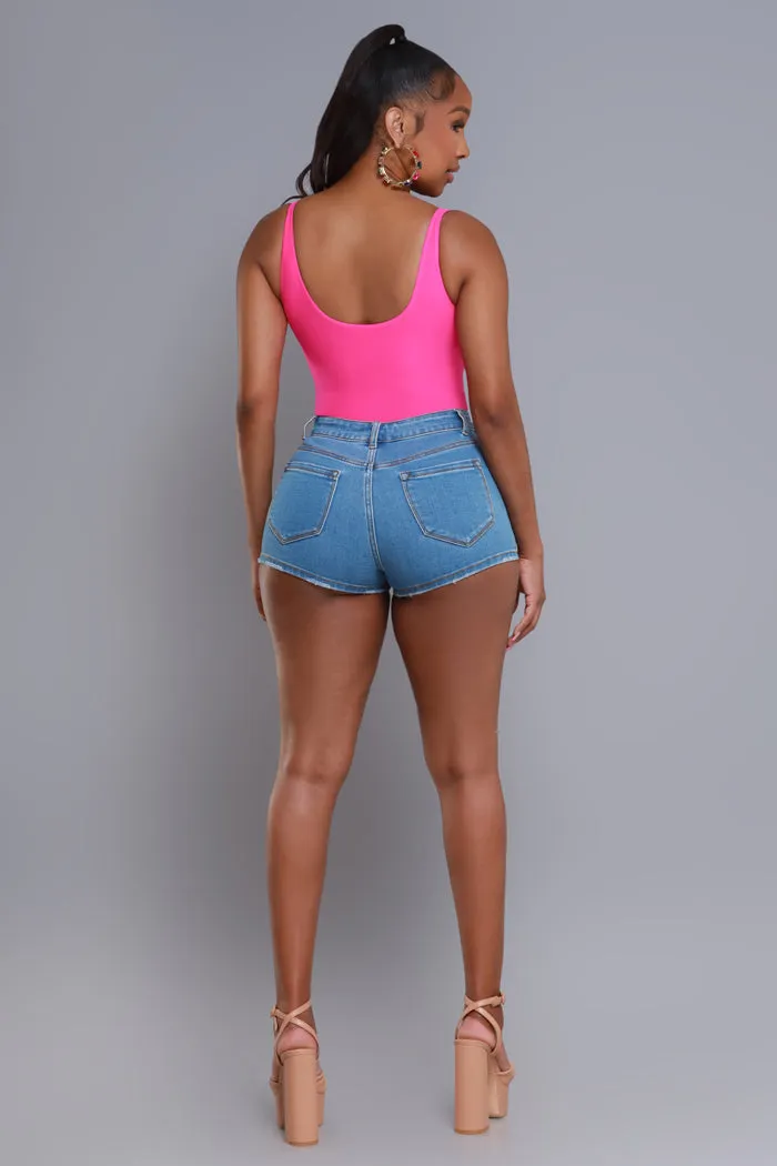 Barely There Sleeveless Bodysuit - Rose Violet No.241 NKDS