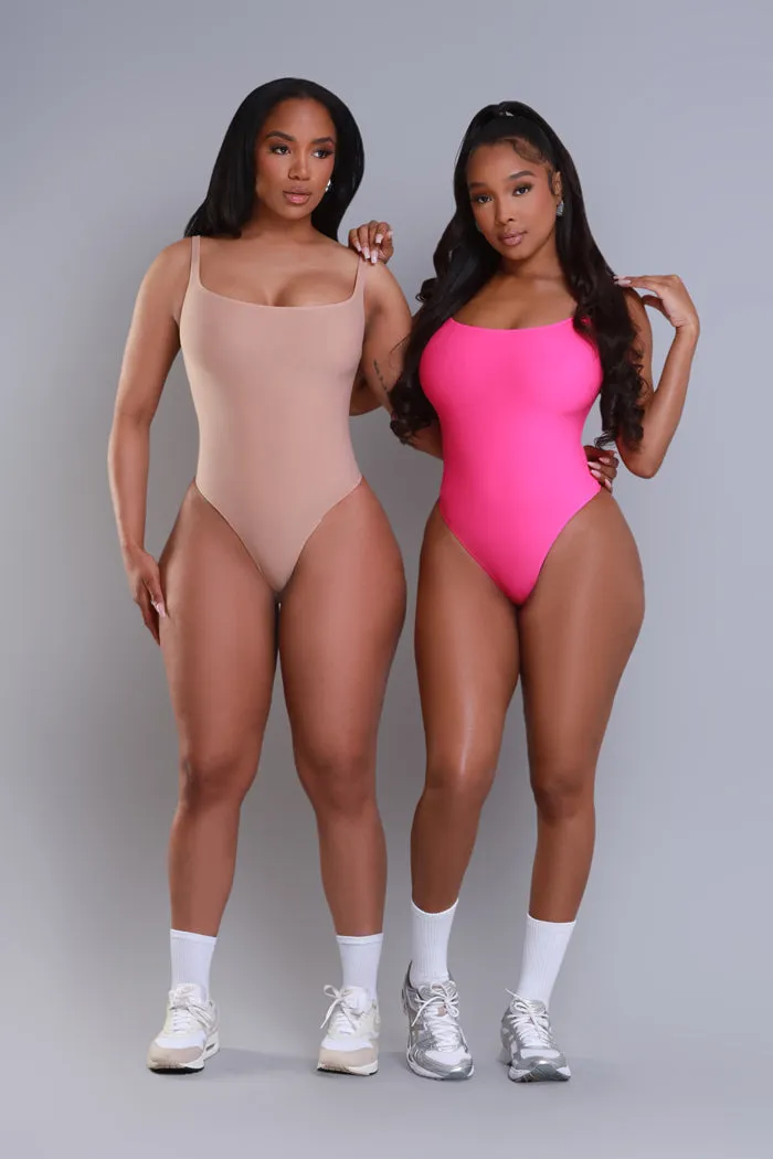 Barely There Sleeveless Bodysuit - Rose Violet No.241 NKDS