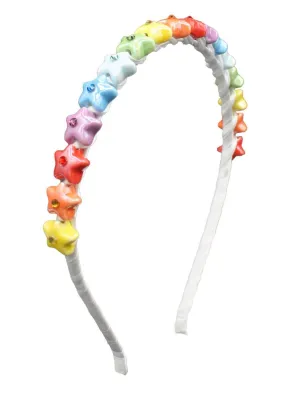 Bari Lynn Crystallized Beaded Star Combo Headband - Rainbow