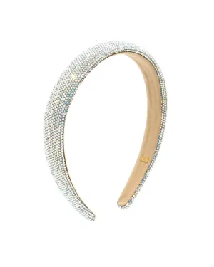 Bari Lynn Fully Crystalized Thin Headband - Aurora Borealis