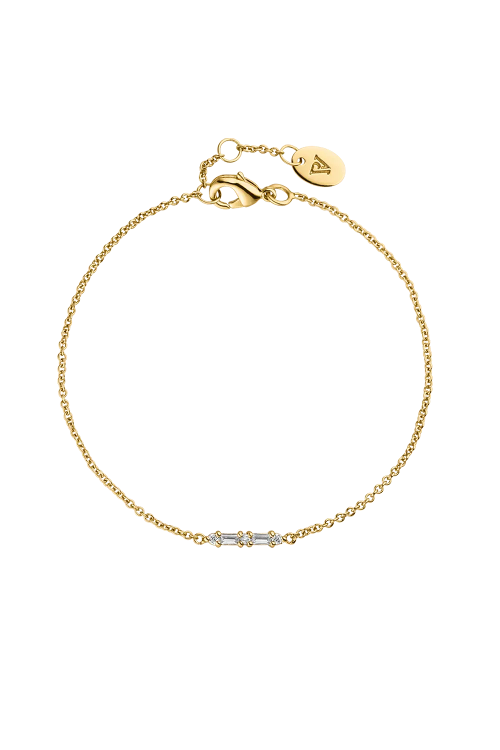 Barstone Bracelet 18K Gold Plated