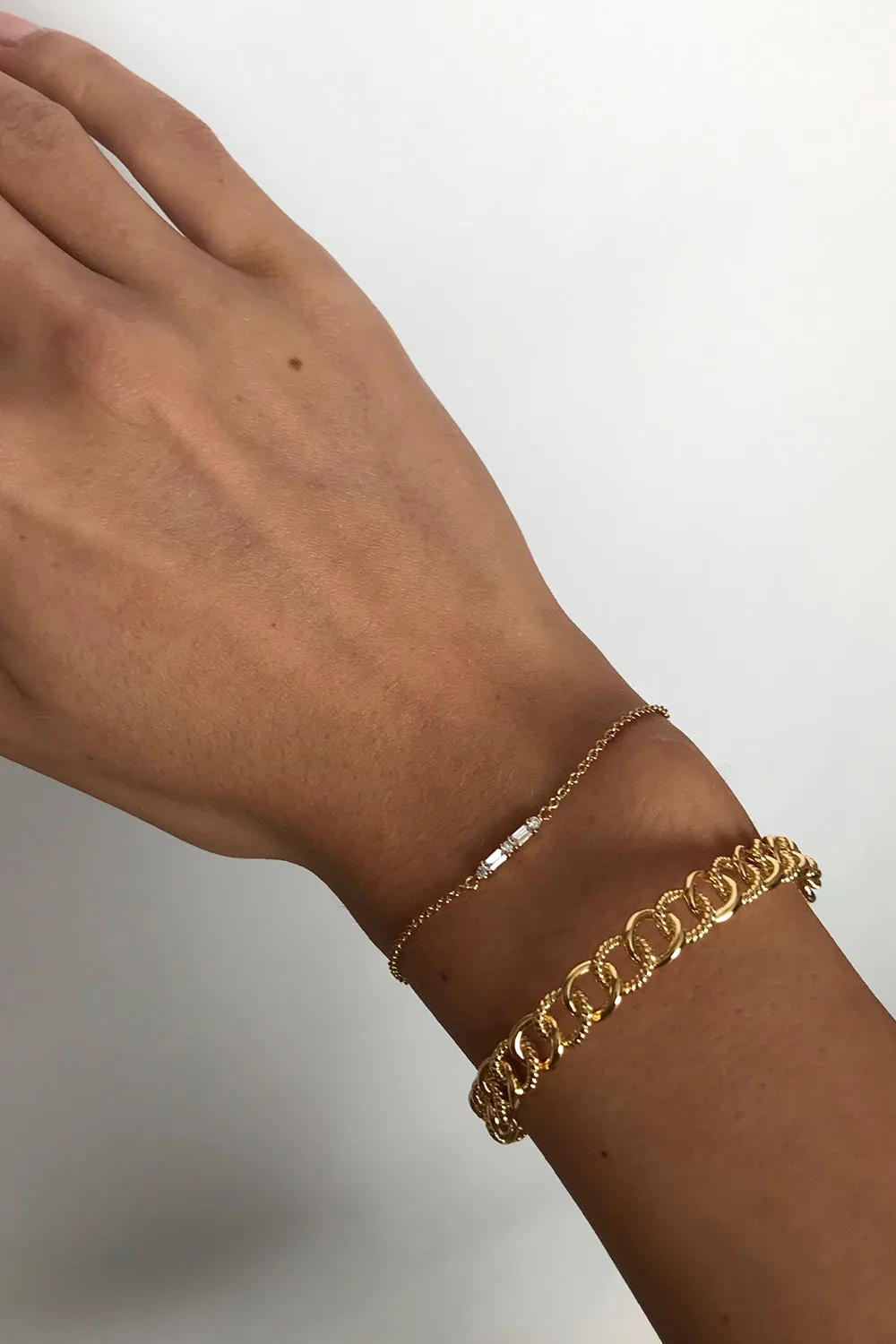 Barstone Bracelet 18K Gold Plated