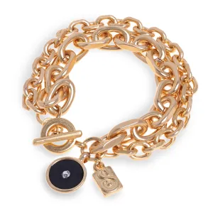 Beyoncé Golden Bracelet - Single Zircon