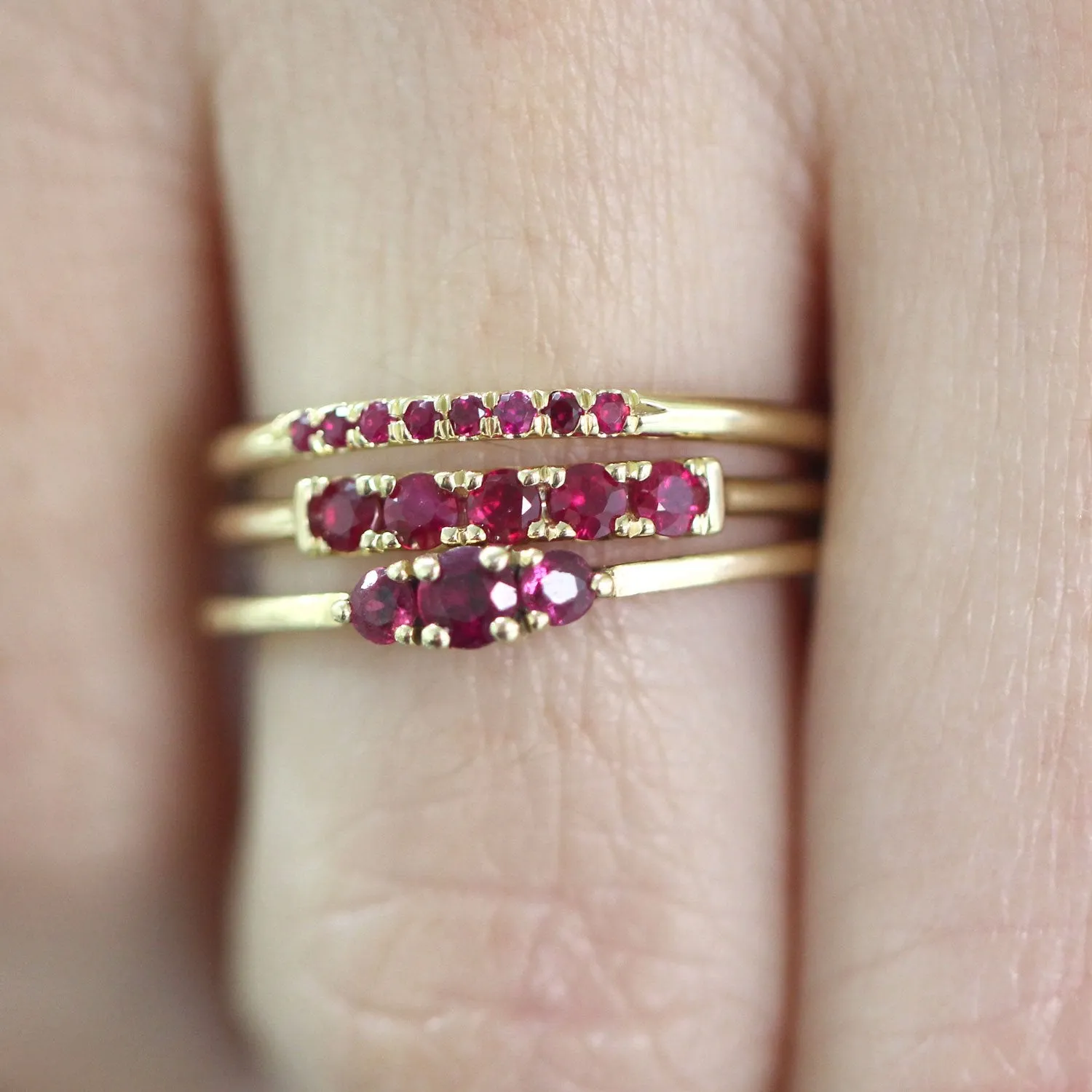Candy Gold Ring With Ruby