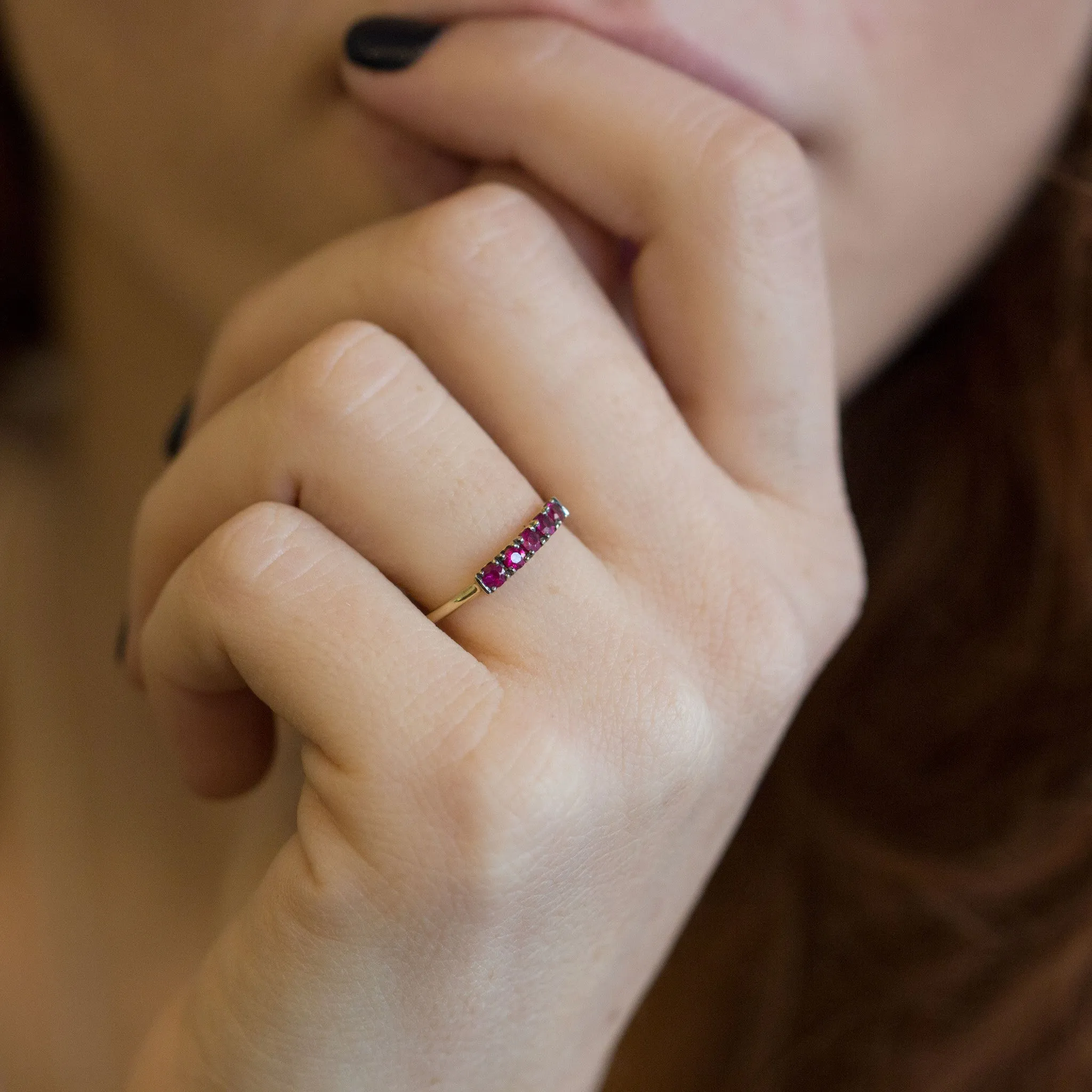 Candy Gold Ring With Ruby