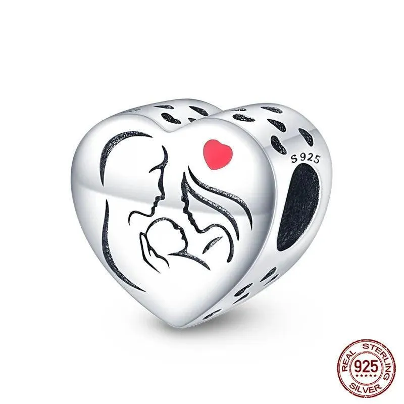 Charming Sterling Silver Red Heart Beads for Pandora - Love & Luck Gifts