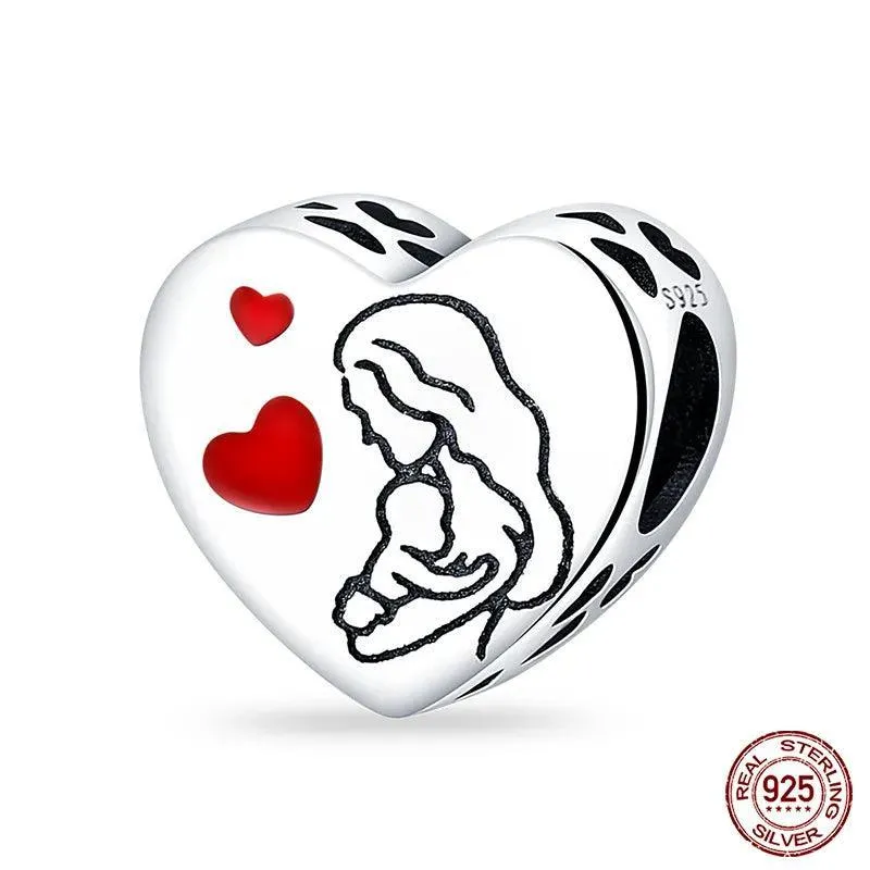 Charming Sterling Silver Red Heart Beads for Pandora - Love & Luck Gifts