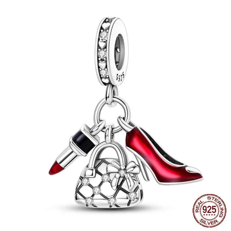 Charming Sterling Silver Red Heart Beads for Pandora - Love & Luck Gifts