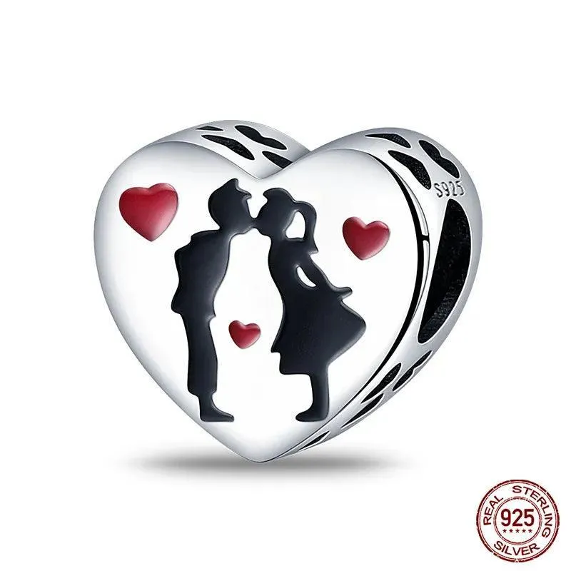 Charming Sterling Silver Red Heart Beads for Pandora - Love & Luck Gifts