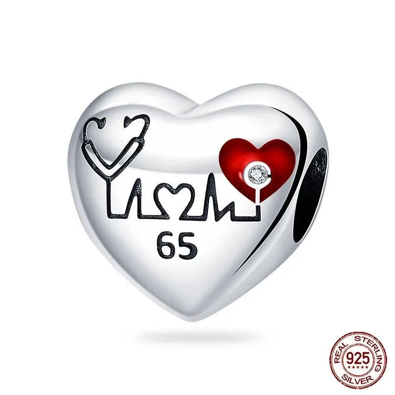 Charming Sterling Silver Red Heart Beads for Pandora - Love & Luck Gifts