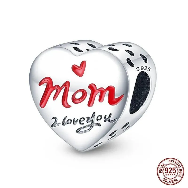Charming Sterling Silver Red Heart Beads for Pandora - Love & Luck Gifts