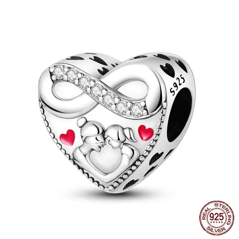 Charming Sterling Silver Red Heart Beads for Pandora - Love & Luck Gifts