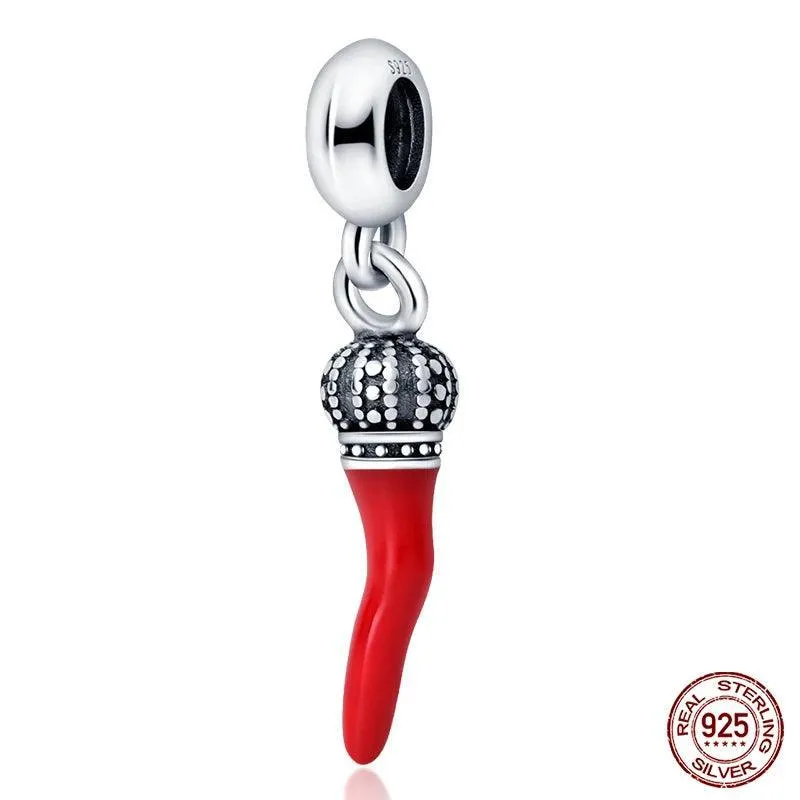Charming Sterling Silver Red Heart Beads for Pandora - Love & Luck Gifts