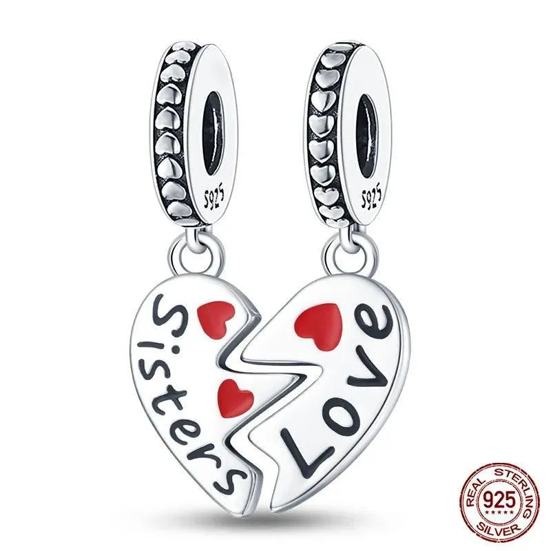 Charming Sterling Silver Red Heart Beads for Pandora - Love & Luck Gifts