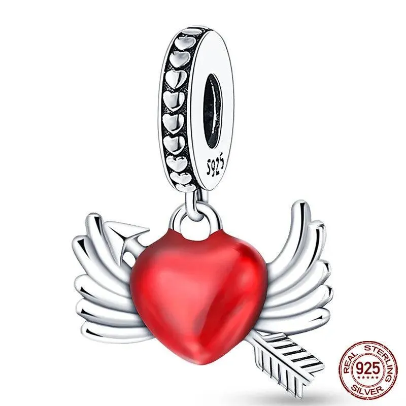 Charming Sterling Silver Red Heart Beads for Pandora - Love & Luck Gifts