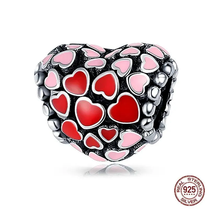 Charming Sterling Silver Red Heart Beads for Pandora - Love & Luck Gifts