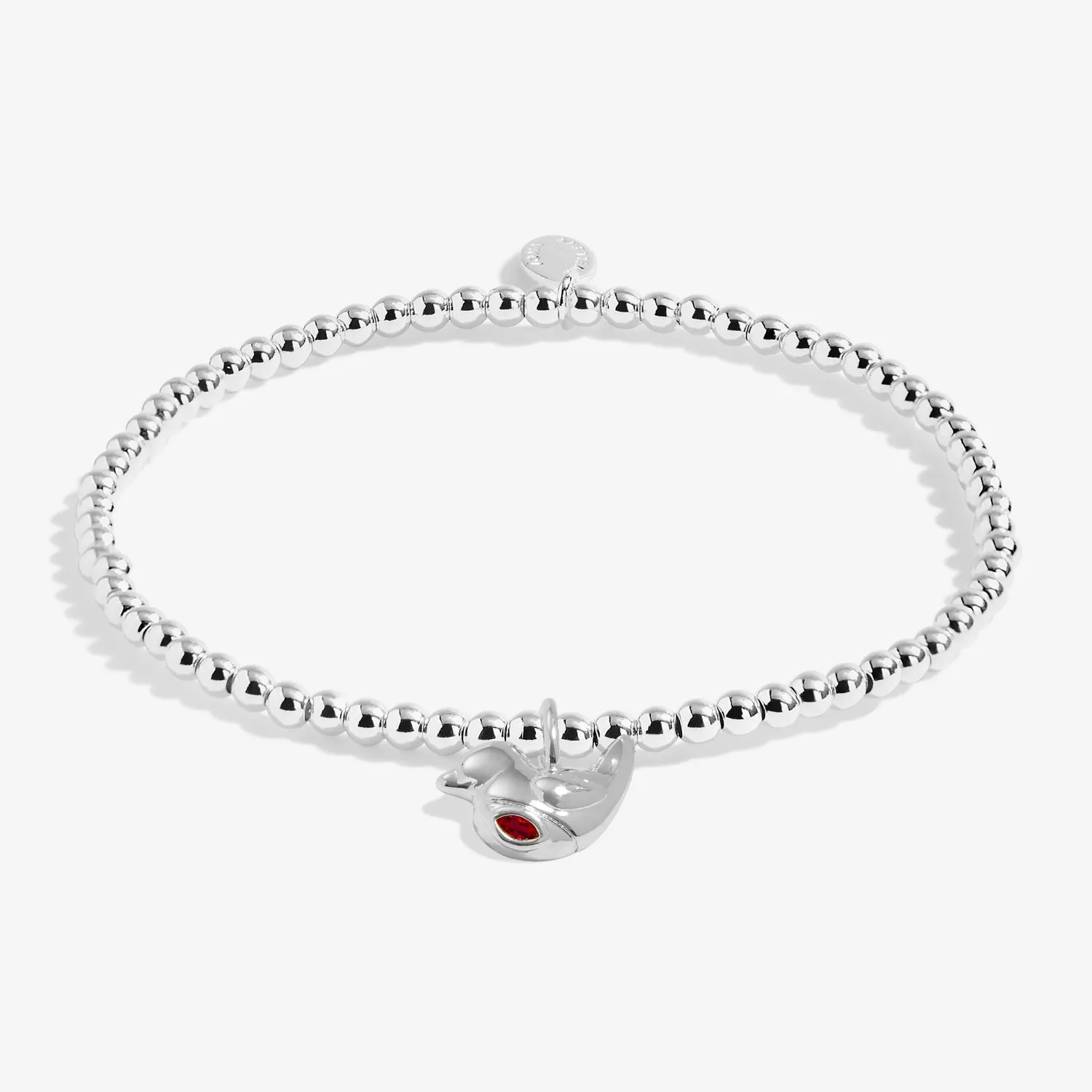 Christmas A Little Christmas Robin Silver Plated Bracelet 7559