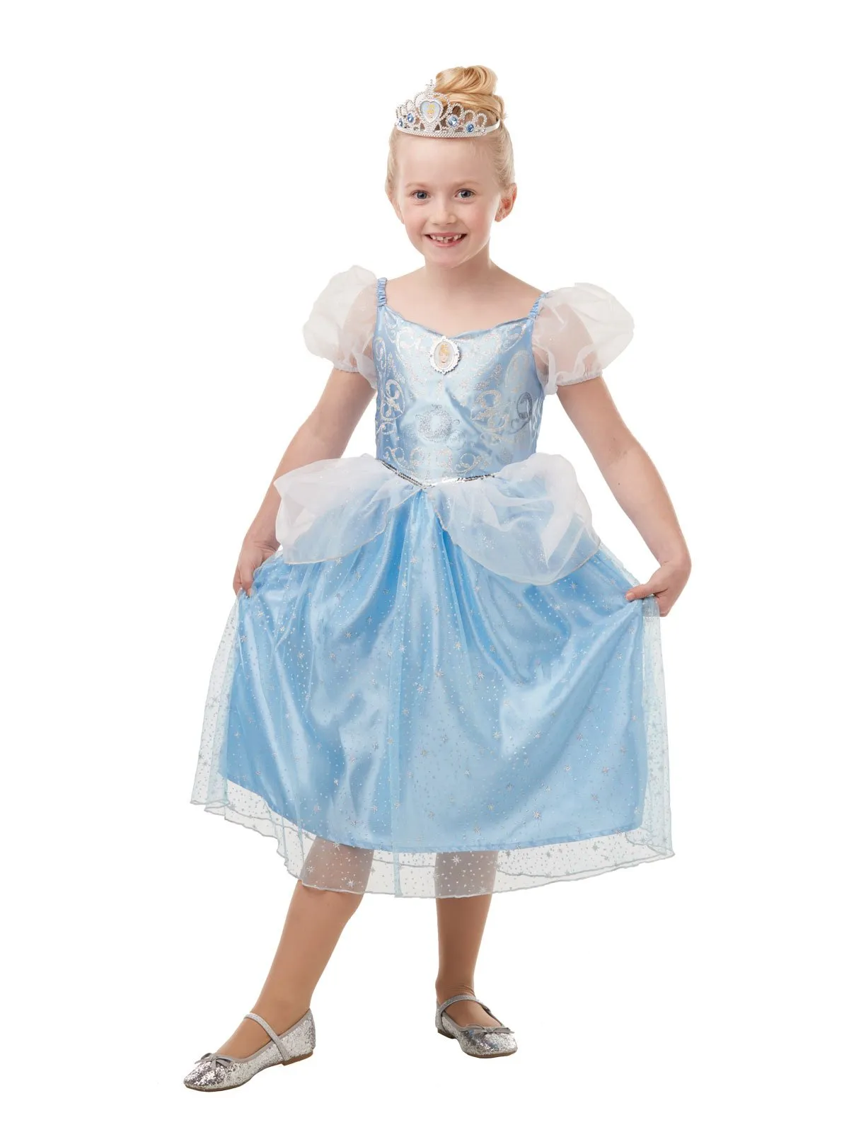 Cinderella Glitter & Sparkle Deluxe Costume for Kids - Disney Cinderella