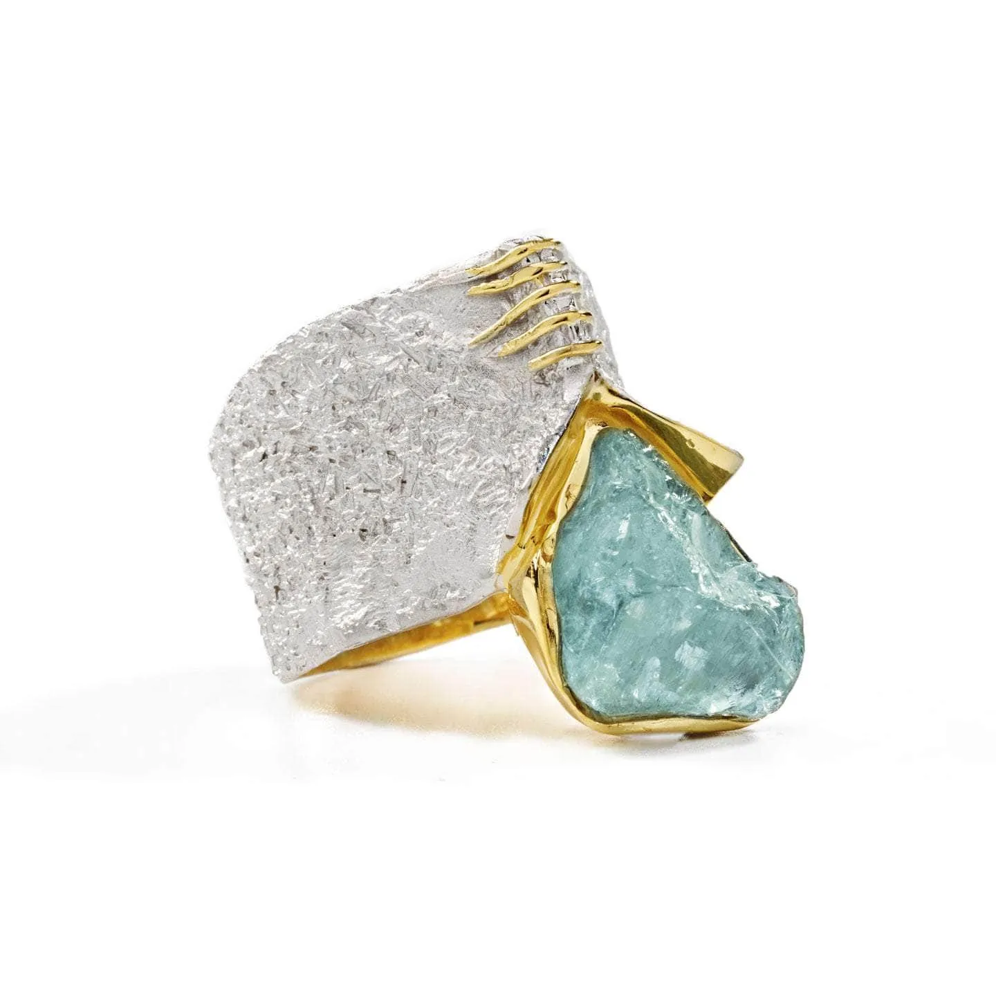 Corliss Aquamarine Rough Ring