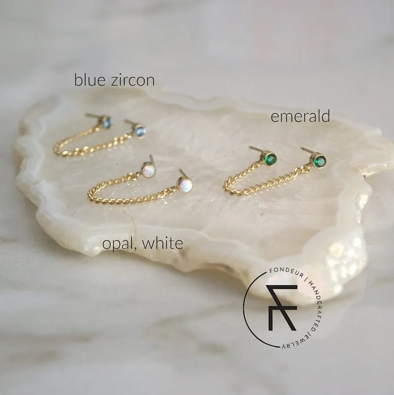 Curb Chain Earrings