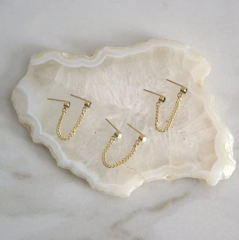 Curb Chain Earrings