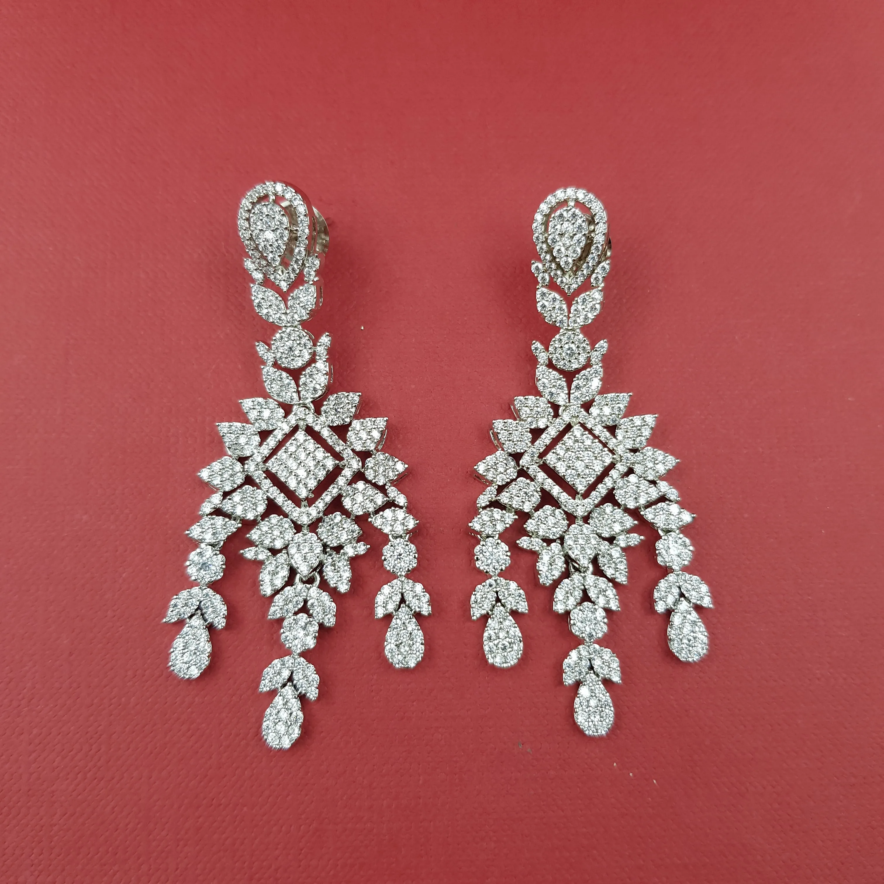 Danglers Zircon/AD Earring 8641-08
