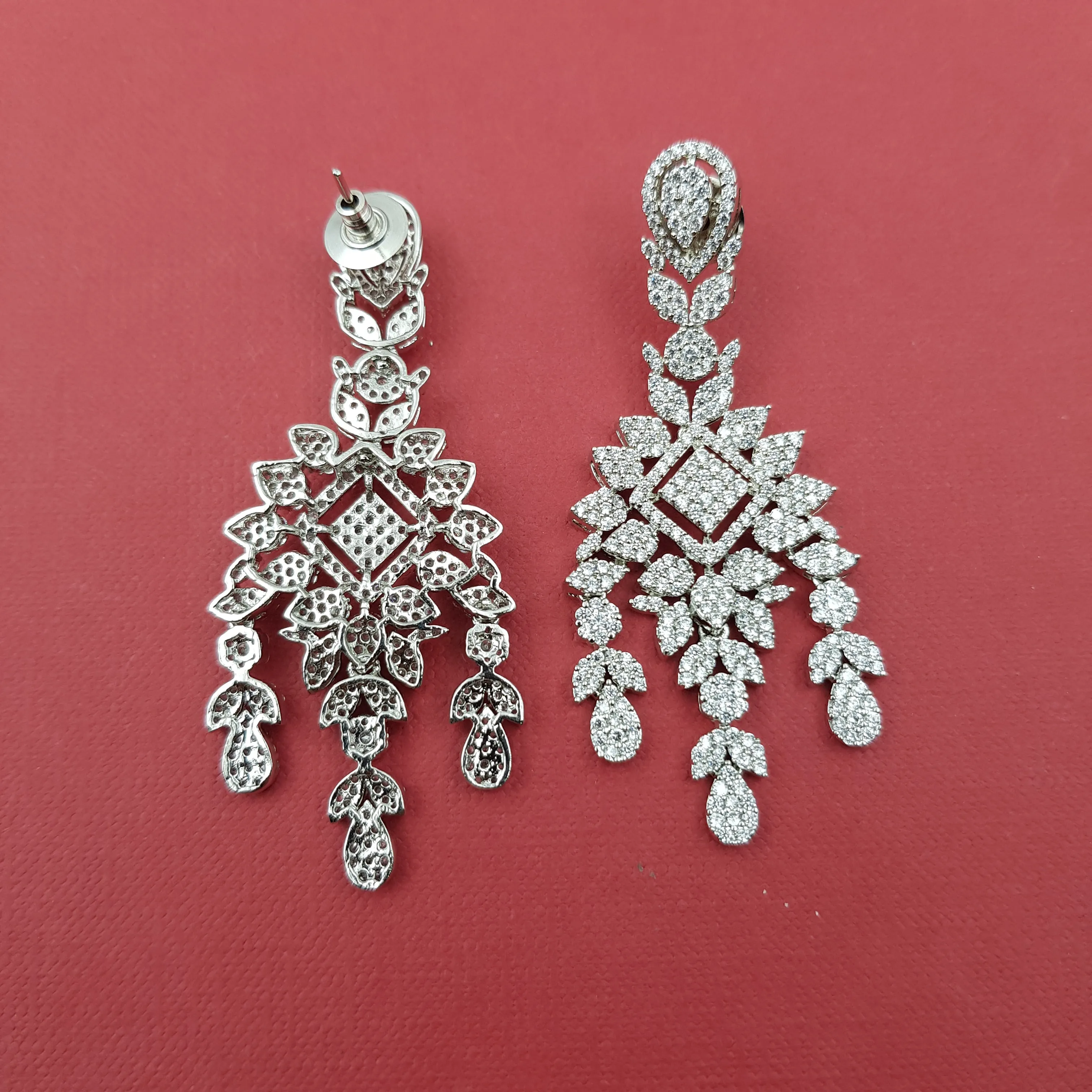 Danglers Zircon/AD Earring 8641-08