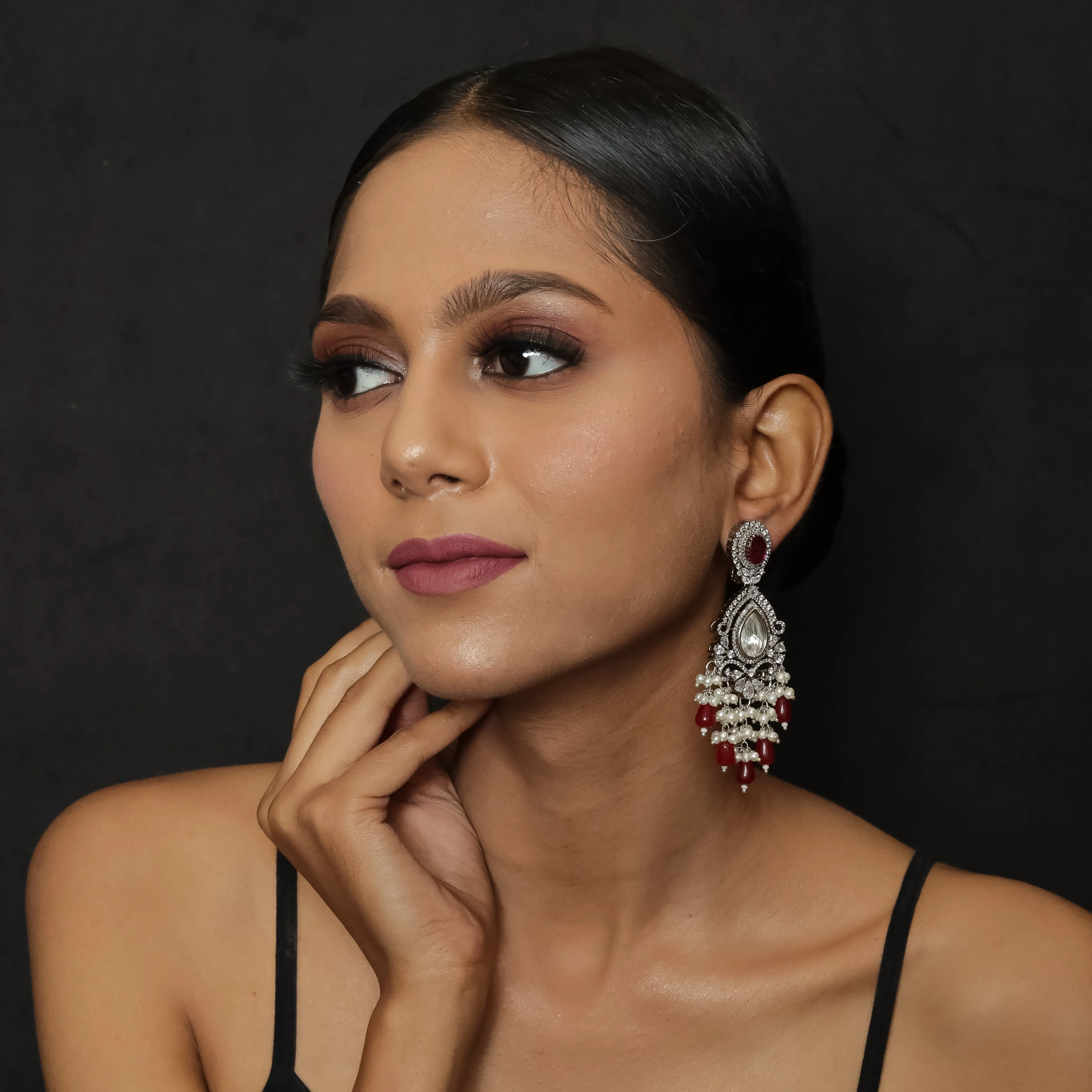 Danglers Zircon/AD Earring 8644-08