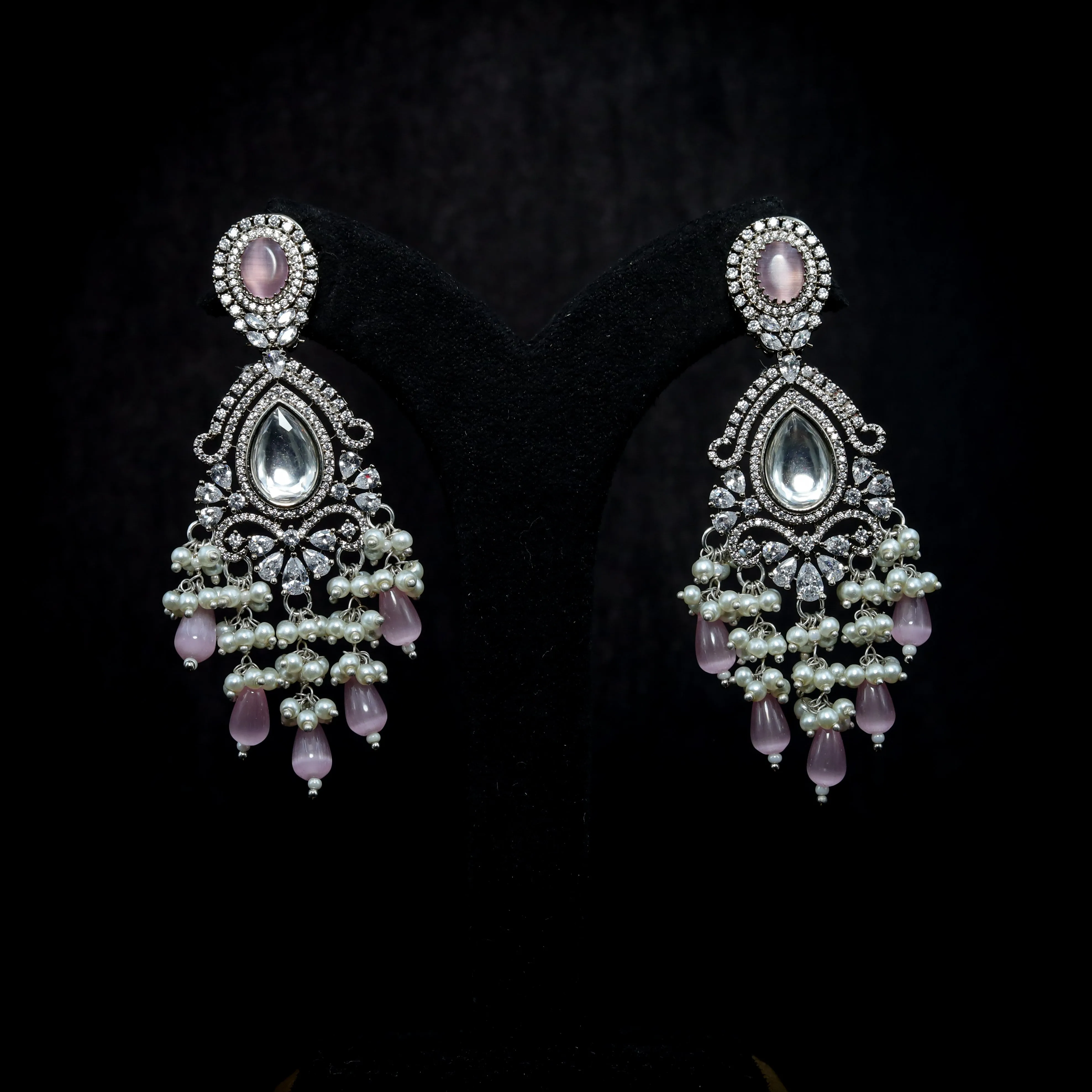 Danglers Zircon/AD Earring 8644-08