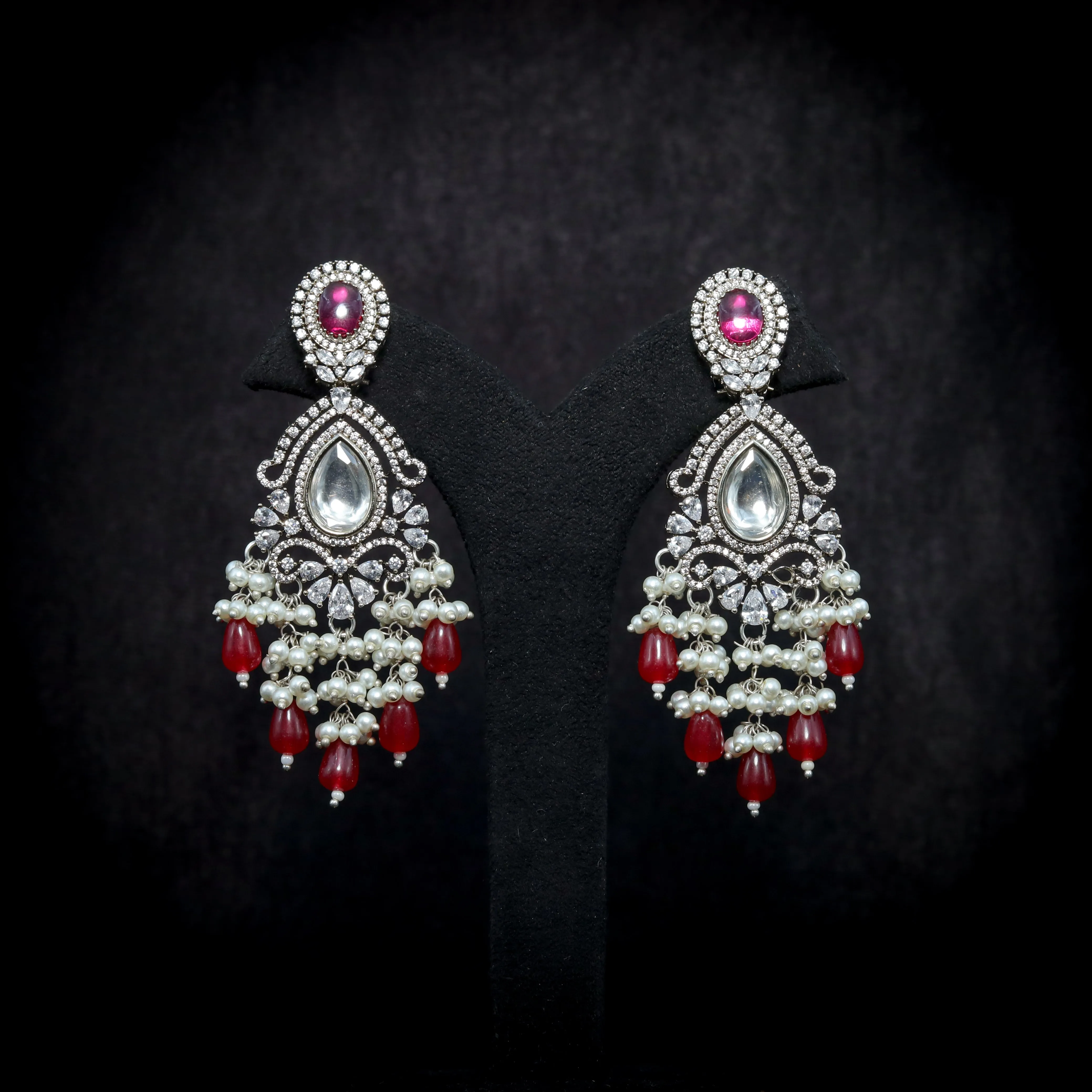 Danglers Zircon/AD Earring 8644-08