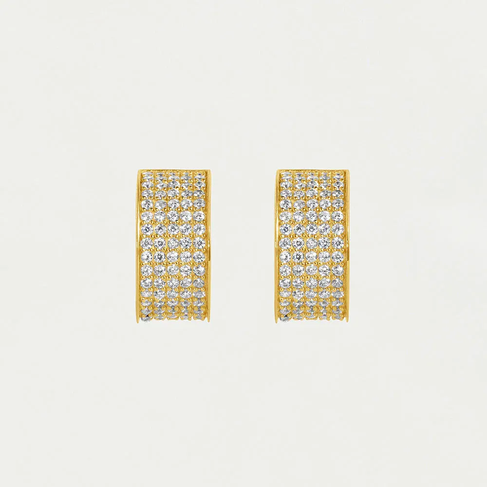 Dean Davidson Petit Pavé Thick Huggie Hoops