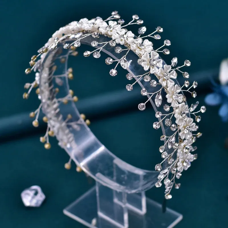 Deluxe Crystal Embellished Bridal Tiara Headband