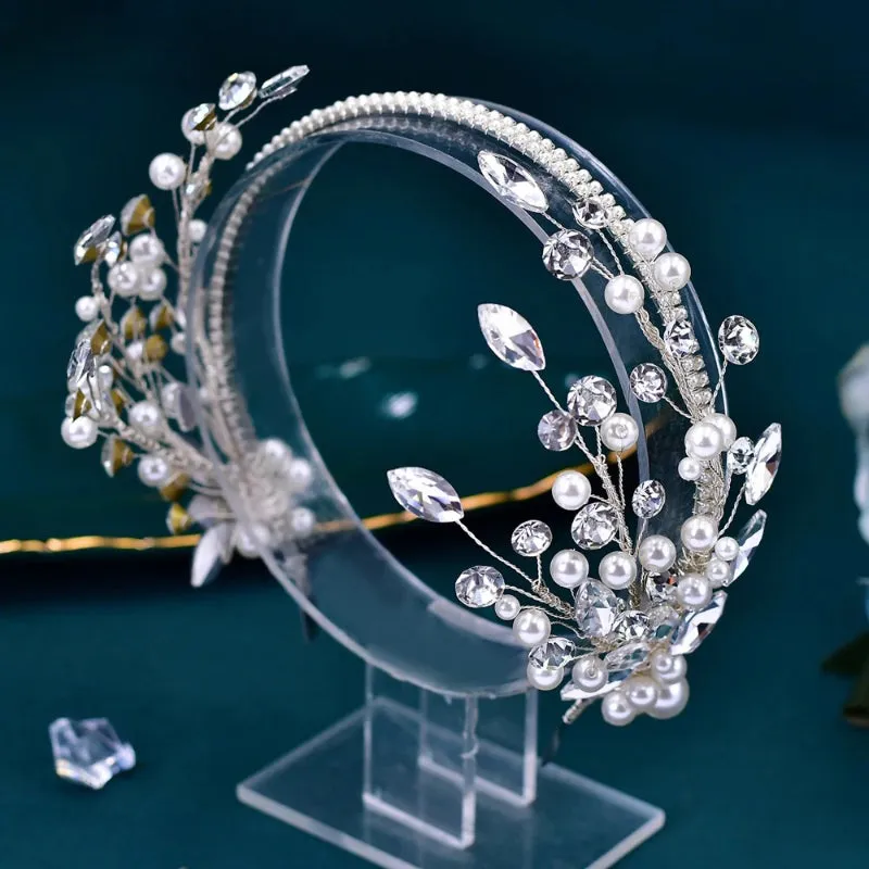Deluxe Crystal Embellished Bridal Tiara Headband