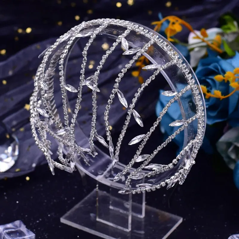 Deluxe Crystal Embellished Bridal Tiara Headband
