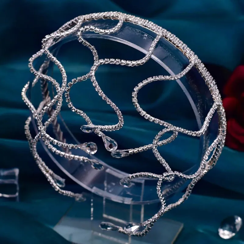 Deluxe Crystal Embellished Bridal Tiara Headband