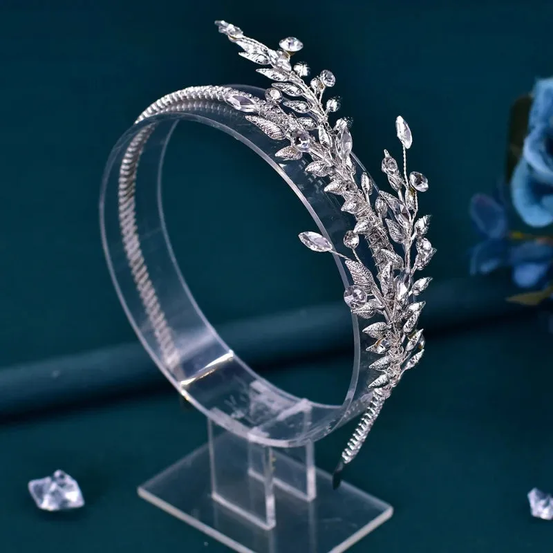 Deluxe Crystal Embellished Bridal Tiara Headband